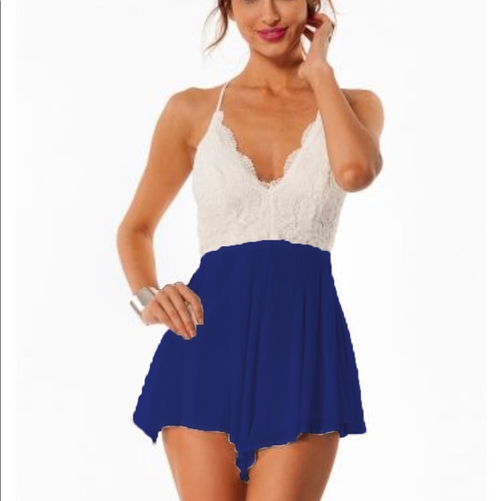 Navy Blue Romper